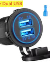 Blue Dual USB