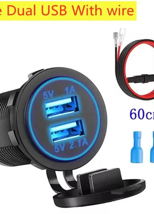 Universal  Car Charger Fast Charging Motorcycle Car Cigarette Lighter