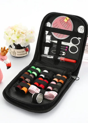 Complete Sewing Kit with Threads Needles Scissors Tape Measure Buttons