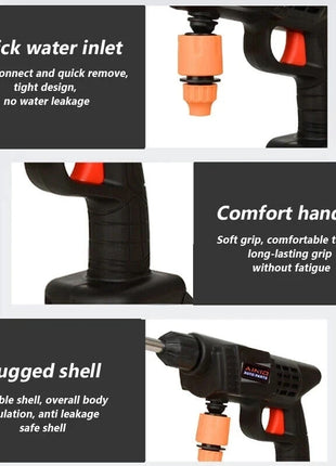 60BAR Wireless High Pressure Car Wash Water Gun Car Washer Self