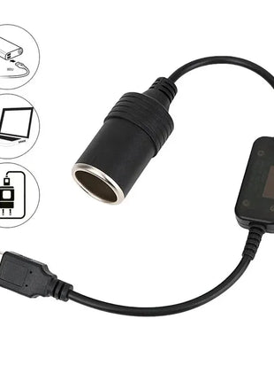 Auto Interior Accessories Plug Connector Adapter USB 5V To 12V