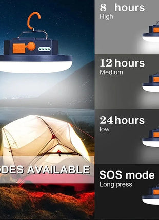 Rechargeable Powerful Light Camping Lantern with Magnet Strong Light