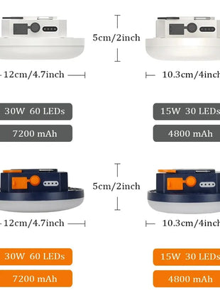 Rechargeable Powerful Light Camping Lantern with Magnet Strong Light