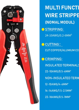 Crimper Cable Cutter Adjustable Automatic Wire Stripper