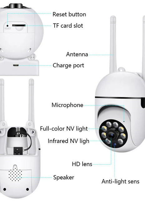 8MP Wifi IP Wireless Security Surveillance PTZ Camera 4X Zoom Cameras