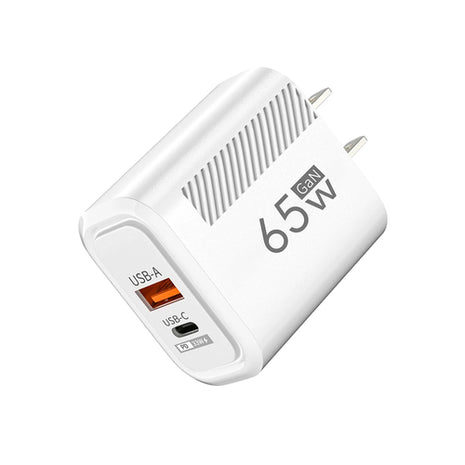 65W GaN USB C Fast Charger QC3.0 EU/US Plug Phone Charger Adapter For