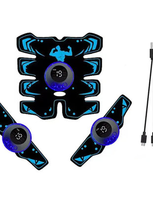 USB Rechargable EMS Muscle Stimulator ABS Arm 3 IN 1 Trainer Pad