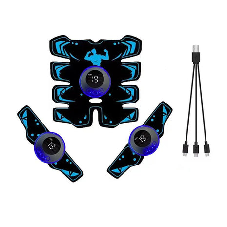 USB Rechargable EMS Muscle Stimulator ABS Arm 3 IN 1 Trainer Pad