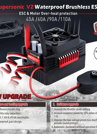ROCKET RC Supersonic V2 3650 3660 3665 3670 3674 Brushless Motor