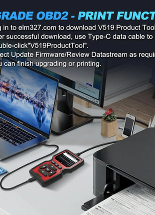 V519 Professional obd2 Scanner Diagnostic Tool EML327 OBD II Car