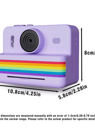2.8 Inch Large Screen Instant Print Camera, HD Digital Video Camera