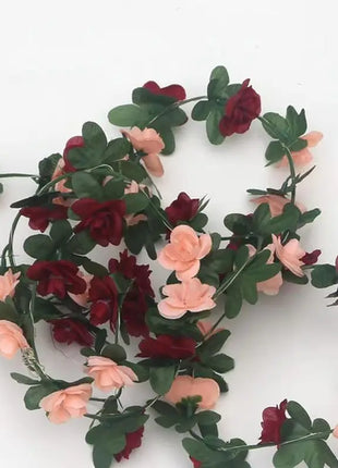250cm Artificial Flower Plants Rose Christmas Garland for Wedding Home