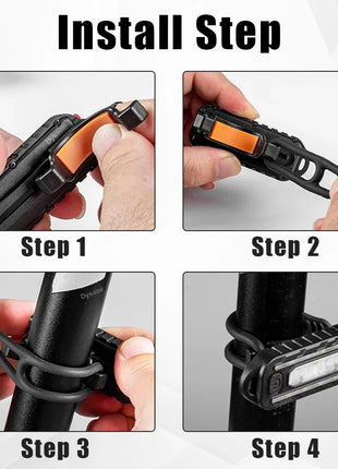 USB Recharge LED Flashlight Work Light Keychain Flashlight for Police
