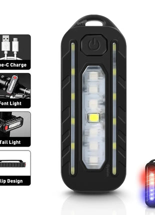 USB Recharge LED Flashlight Work Light Keychain Flashlight for Police