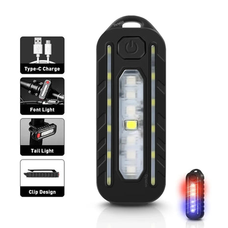 USB Recharge LED Flashlight Work Light Keychain Flashlight for Police
