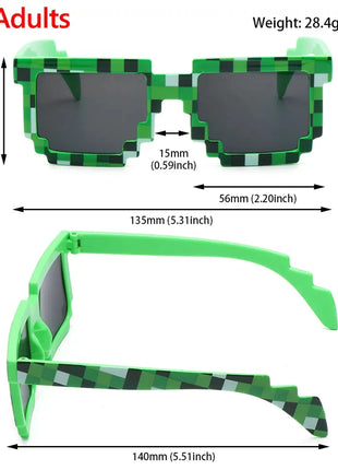 Kids and Adults Sunglasses Cosplay Action Game Peripheral Toy Square