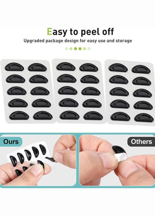 5pairs Eyeglasses Anti Slip Nose Pads Soft Silicone Adhesive Glasses