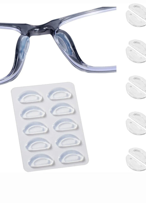 5pairs Eyeglasses Anti Slip Nose Pads Soft Silicone Adhesive Glasses