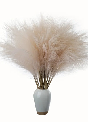 10pcs Faux Pampas Grass, Pampas Grass For Floor Vase, Pampas Grass