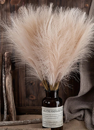 10pcs Faux Pampas Grass, Pampas Grass For Floor Vase, Pampas Grass
