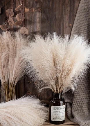 10pcs Faux Pampas Grass, Pampas Grass For Floor Vase, Pampas Grass