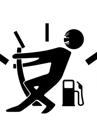 1PCS Car Pull Fuel Tank Stickers Funny Car Waterproof Stickers Pull
