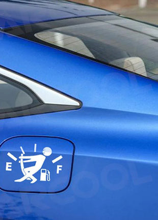 1PCS Car Pull Fuel Tank Stickers Funny Car Waterproof Stickers Pull