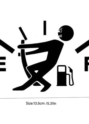 1PCS Car Pull Fuel Tank Stickers Funny Car Waterproof Stickers Pull