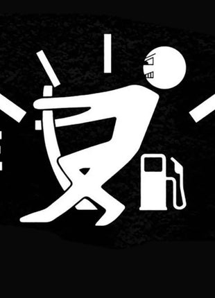 1PCS Car Pull Fuel Tank Stickers Funny Car Waterproof Stickers Pull