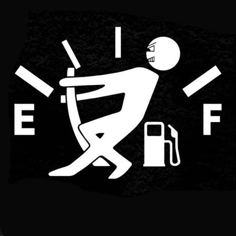 1PCS Car Pull Fuel Tank Stickers Funny Car Waterproof Stickers Pull