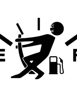 1PCS Car Pull Fuel Tank Stickers Funny Car Waterproof Stickers Pull