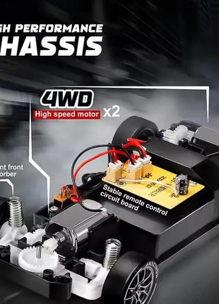 New 4WD Remote Control Drift Car Full Size 1:24 Mini Remote Control