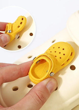 3D New Mini Shoes Shape PVC Shoe Charms for Crocs Accessories Women