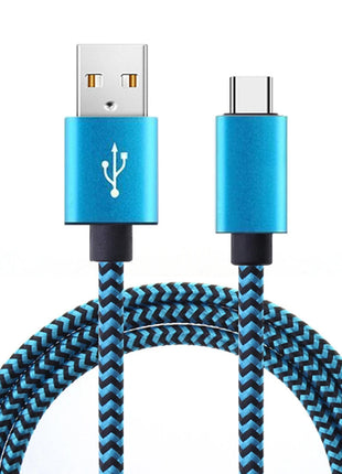 USB Type C Cable Date Sync 2.4A Fast 1M 2M 3M Charging Nylon Braided