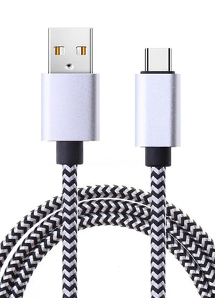 USB Type C Cable Date Sync 2.4A Fast 1M 2M 3M Charging Nylon Braided