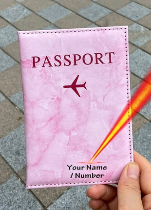 Customize Name Passport Cover Travel Wallet | Passport Holder Travel