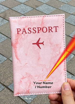 Customize Name Passport Cover Travel Wallet | Passport Holder Travel