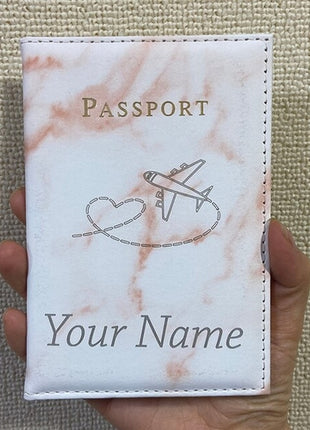 Customize Name Passport Cover Travel Wallet | Passport Holder Travel