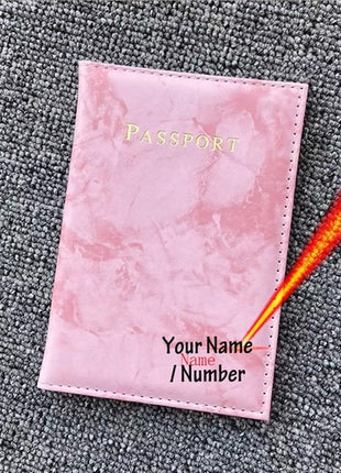 Customize Name Passport Cover Travel Wallet | Passport Holder Travel
