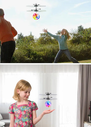 Led Light Suspension Crystal Ball Infrared Induction RC Gesture