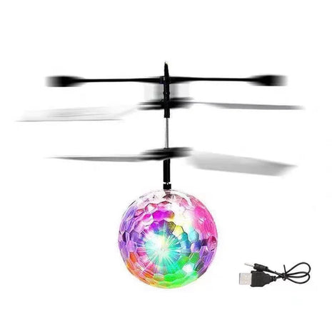 Led Light Suspension Crystal Ball Infrared Induction RC Gesture