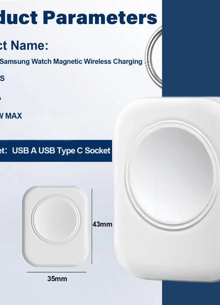 Magnetic Type C Watch Wireless Charger For Samsung Galaxy Watch
