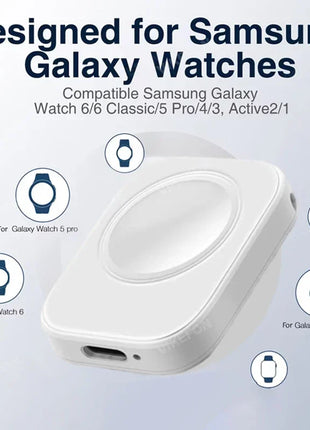 Magnetic Type C Watch Wireless Charger For Samsung Galaxy Watch