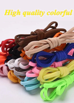 NEW Colorful Options Elastic laces Sneakers No tie Shoelace for Sports