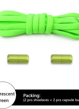 NEW Colorful Options Elastic laces Sneakers No tie Shoelace for Sports
