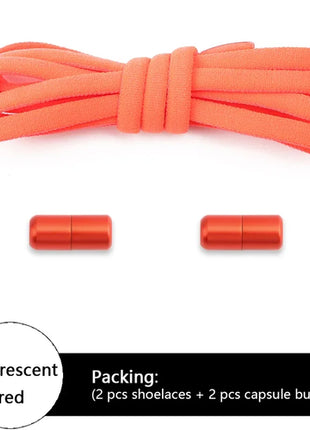 NEW Colorful Options Elastic laces Sneakers No tie Shoelace for Sports