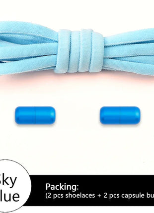 NEW Colorful Options Elastic laces Sneakers No tie Shoelace for Sports