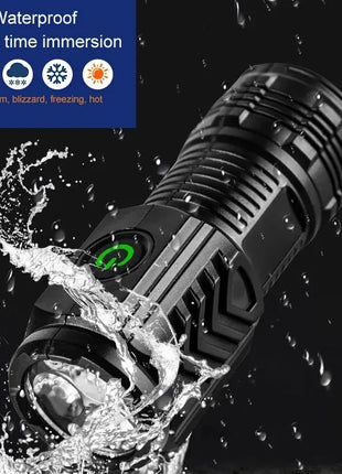 New Ultra Powerful Flashlight 3 Core LED Mini Tactical Flashlight USB