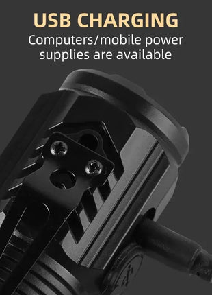 New Ultra Powerful Flashlight 3 Core LED Mini Tactical Flashlight USB