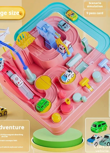 Racing Rail Car Model Educational Toys Children Track Adventure Game
